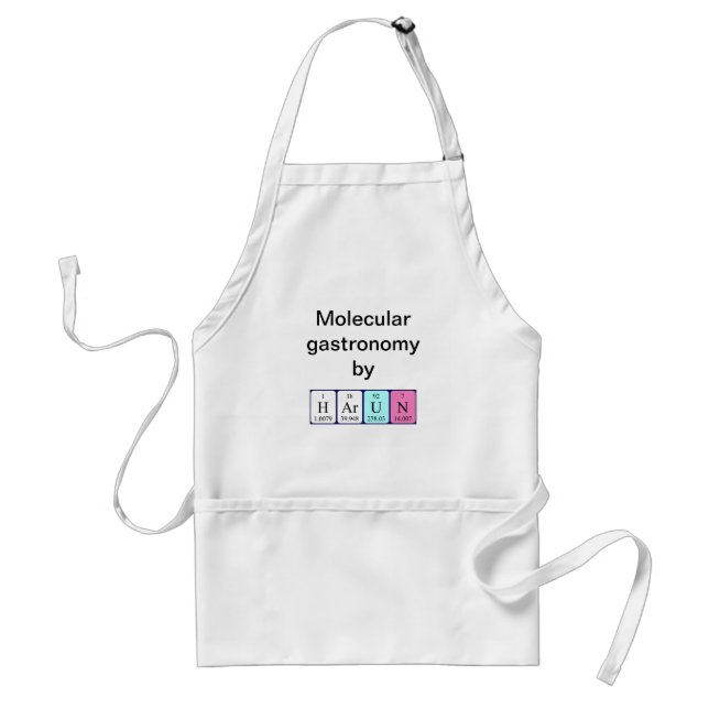 Harun periodic table name apron (Front)