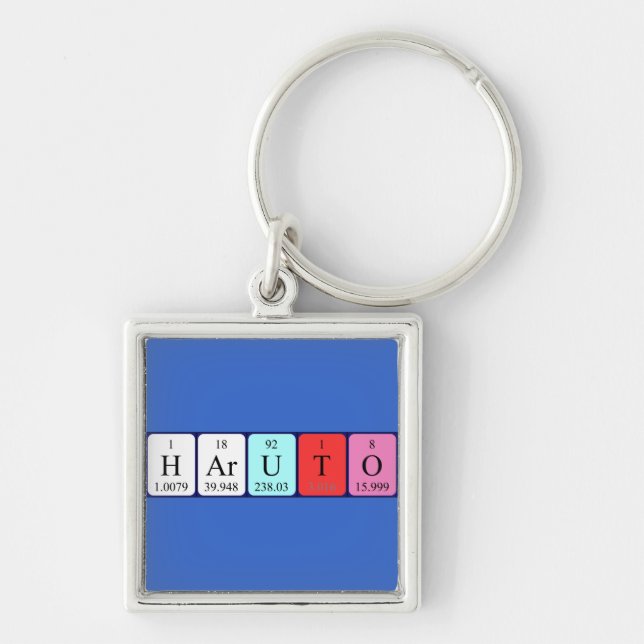 Haruto periodic table name keyring (Front)
