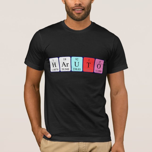 Haruto periodic table name shirt (Front)