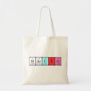 Haruto periodic table name tote bag