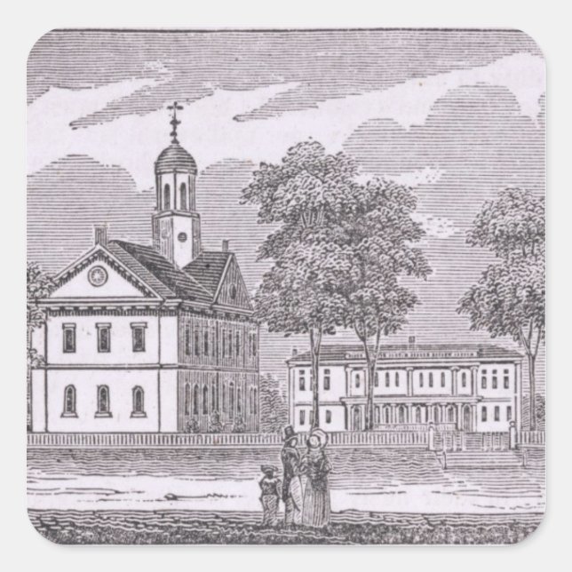 Harvard University, from 'Historical Square Sticker (Front)