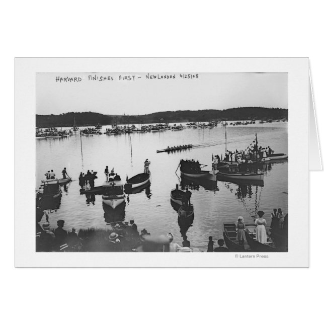 Harvard vs. Yale Rowing Crew Race Photograph (Front Horizontal)