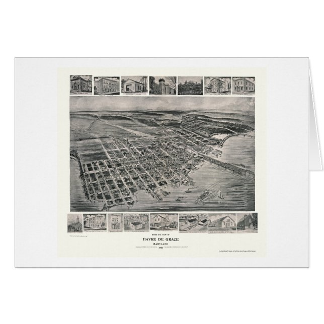 Harve de Grace, MD Panoramic Map - 1907 (Front Horizontal)