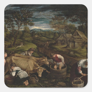 Harvest, , 1576 square sticker