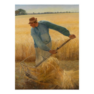 Harvest 1885 by Laurits Andersen Ring Poster