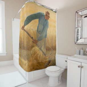 Harvest 1885 by Laurits Andersen Ring Shower Curtain