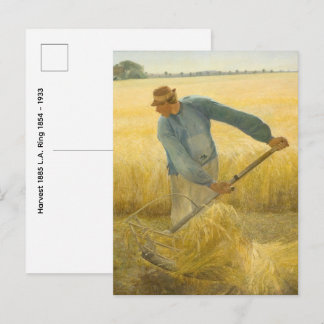 Harvest  1885 L.A. Ring 1854 – 1933 Postcard