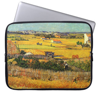Harvest at La Crau, with Montmajour in the Backgro Laptop Sleeve