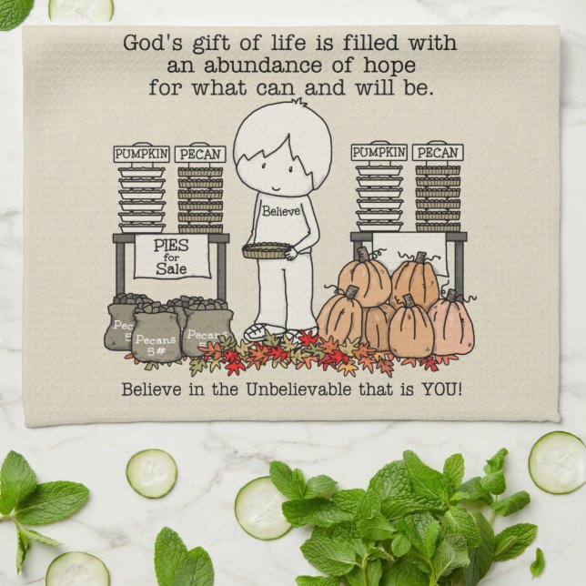 Harvest Blessing Tea Towel (Folded)