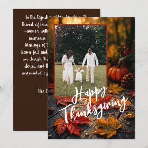 Harvest Blessings – Custom Thanksgiving Greeting Holiday Card
