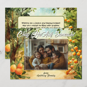 Harvest Blessings Sukkot Card