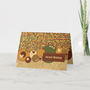 Harvest Blessings  Thank You Card