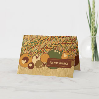 Harvest Blessings  Thank You Card