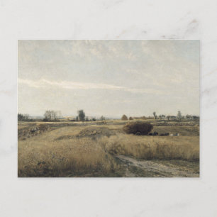 Harvest   Charles-Francois Daubigney  Postcard