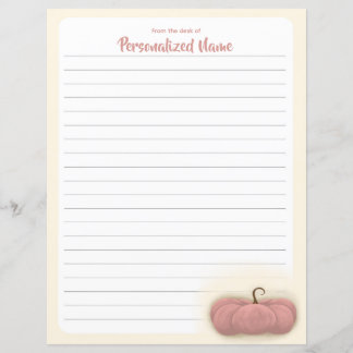 Harvest Charm - Lined Paper Sheet