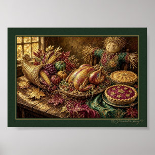 Harvest Cornucopia Feast Poster