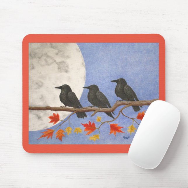 Harvest Crows Mousepad (With Mouse)