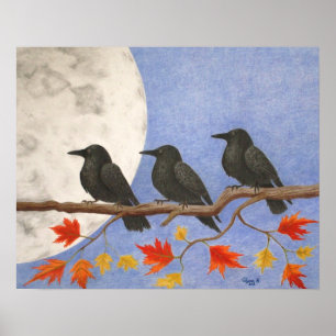 Harvest Crows Print
