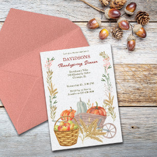 Harvest Farm Thanksgiving Dinner Customise Invitation