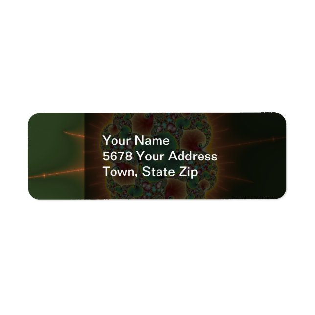 Harvest Festival - Abstract Art Return Address Label (Front)