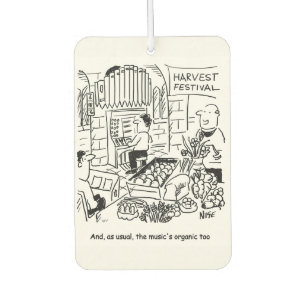 Harvest Festival Gag. Personalise with a Message Car Air Freshener