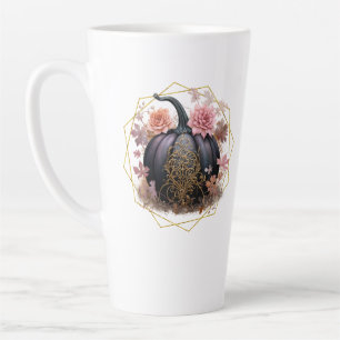 Harvest Floral Monogram Latte Mug
