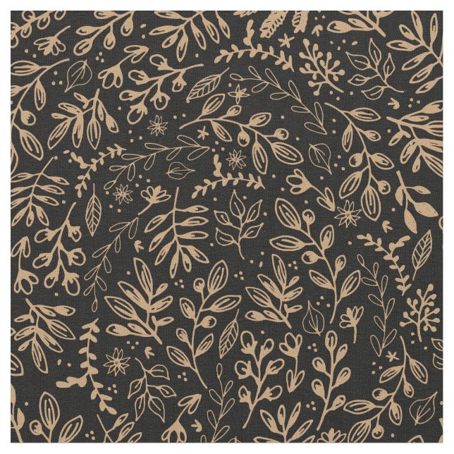 Harvest Flowers Fabric (Close Up)