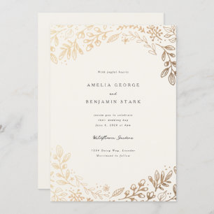 Harvest Flowers Invitation