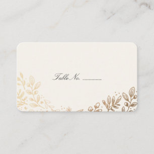 Harvest Flowers Table Place Card