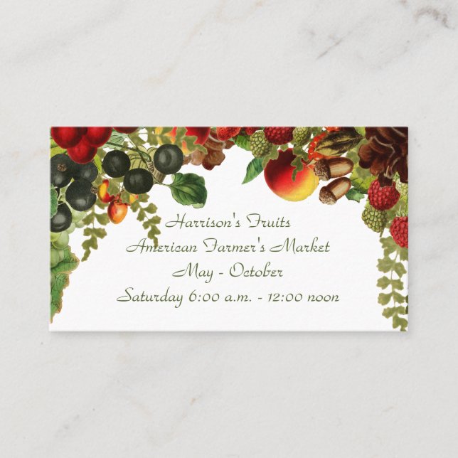 Harvest Fruit Business Card (Front)