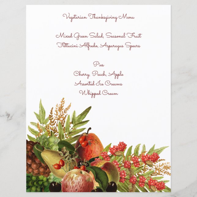 Harvest Fruits on Stationery (Front)