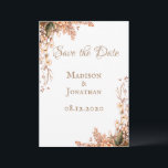 Harvest Garland Script Elegant Fall Wedding Save The Date<br><div class="desc">Such a beautiful simple elegant wedding invitation.  Great for a fall season wedding.</div>
