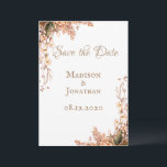 Harvest Garland Script Elegant Fall Wedding Save The Date<br><div class="desc">Such a beautiful simple elegant wedding invitation.  Great for a fall season wedding.</div>