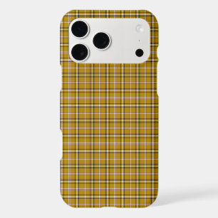 Harvest Gold Plaid Windowpane Retro iPhone Case