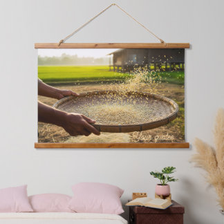 Harvest Grain, Rice Field Hanging Tapestry