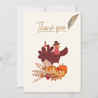 Harvest Gratitude: Thanksgiving Greetings Thank You Card