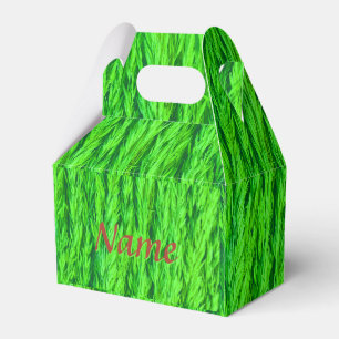 Harvest Green Grass Seed Photo Name Favour Box
