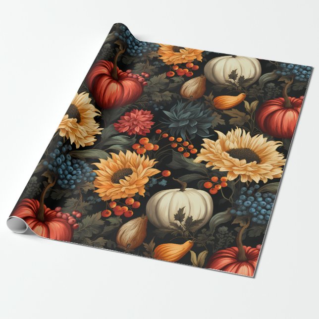 Harvest Happines Wrapping Paper (Unrolled)