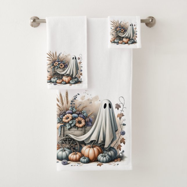 Harvest Haunt – Autumn’s Gentle Spirit Bath Towel Set (Insitu)