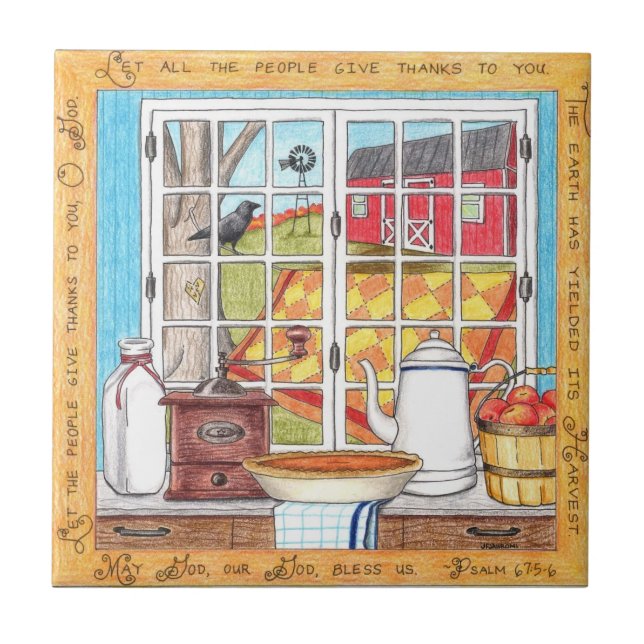 Harvest Home Inspirational Tile (Front)