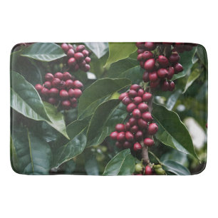 **"Harvest in Bloom: Coffee Beans on the Tree"** Bath Mat