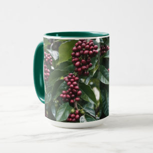 **"Harvest in Bloom: Coffee Beans on the Tree"** Mug