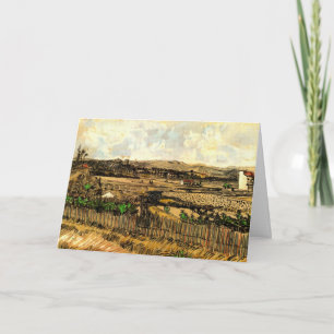 Harvest in Provence Montmajour by Vincent van Gogh Card