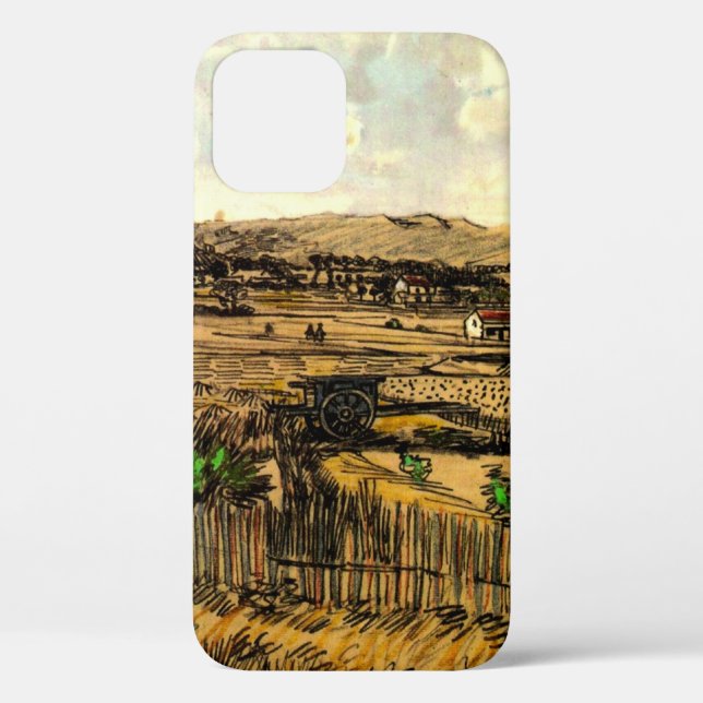 Harvest in Provence Montmajour by Vincent van Gogh Case-Mate iPhone Case (Back)