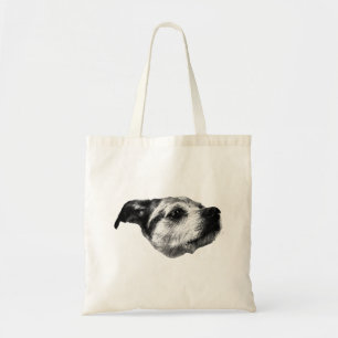 Harvest-Moon Calm — Terrier Tote Bag