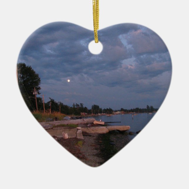 Harvest Moon Ceramic Tree Decoration (Front)