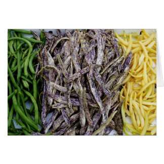 Harvest Of Beans Vegetable Card