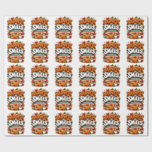Harvest of Smiles Shirt Fall Pumpkin T-Shir Wrapping Paper