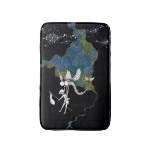 Harvest on a summer night. bath mat
