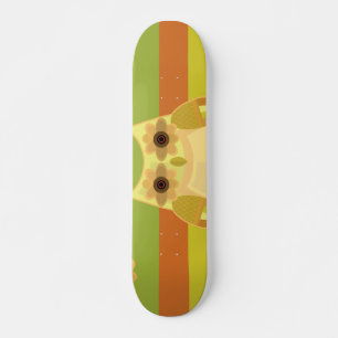 Harvest Owl - Yellow Skateboard